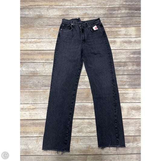 Jeans Straight By Agolde In Grey Denim, Size: 4