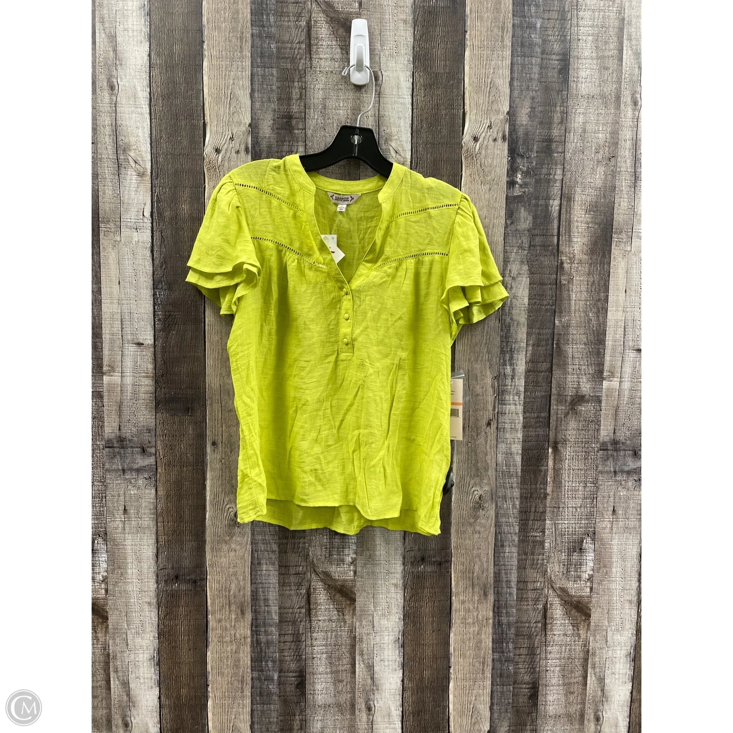 Top Short Sleeve By Nanette By Nanette Lepore In Green, Size: S