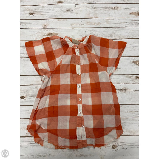 Top Short Sleeve By Maeve In Orange, Size: Xs