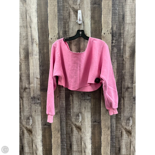 Sweatshirt Crewneck By Cmf In Pink, Size: S