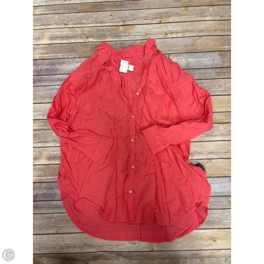 Tunic Long Sleeve By Aerie In Coral, Size: Xl