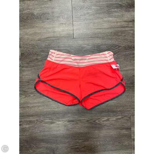 Athletic Shorts By Lululemon In Orange, Size: 6