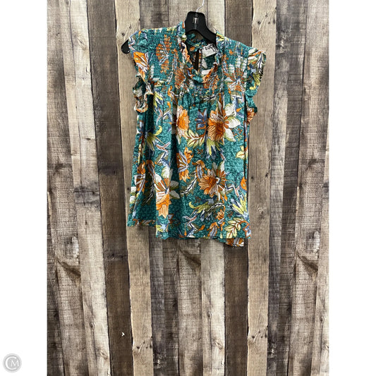 Top Sleeveless By Cme In Multi-colored, Size: S