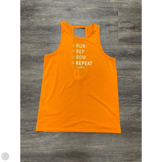 Athletic Tank Top By Cme In Orange, Size: S