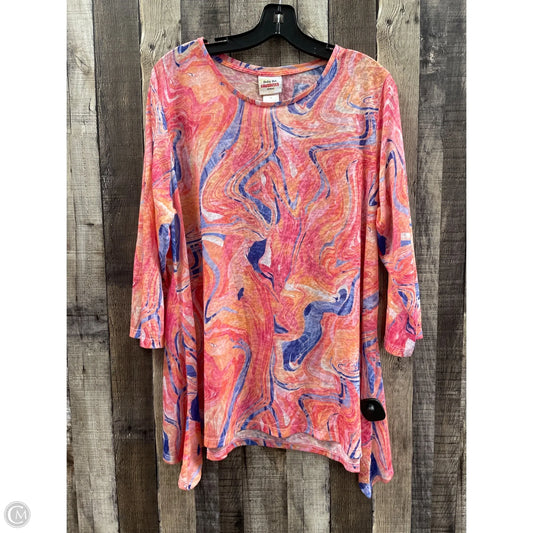 Top 3/4 Sleeve By Ruby Rd In Multi-colored, Size: 1x
