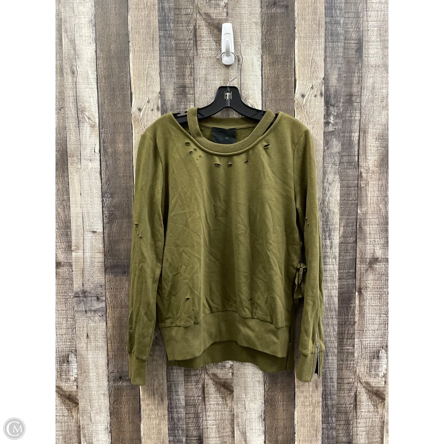 Sweatshirt Crewneck By Cme In Green, Size: S