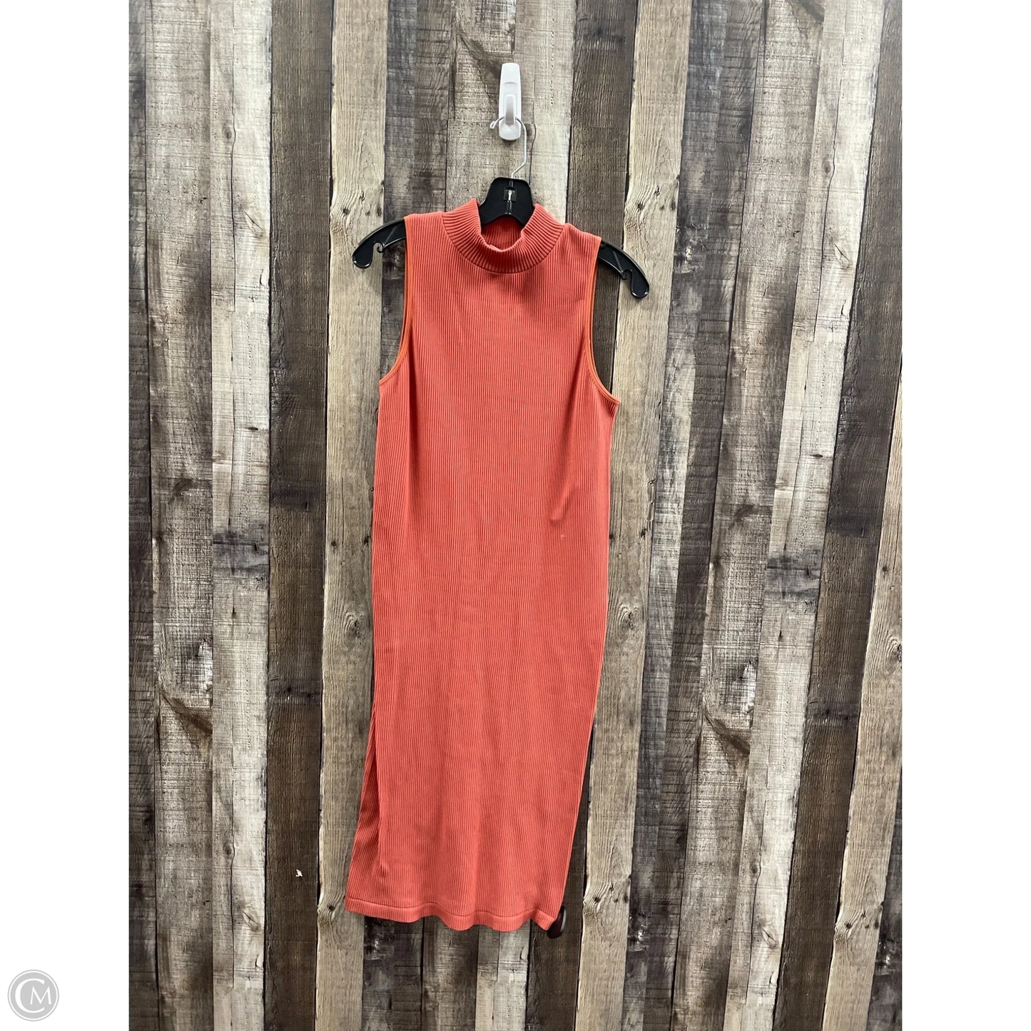 Dress Casual Midi By No Boundaries In Orange, Size: Xl