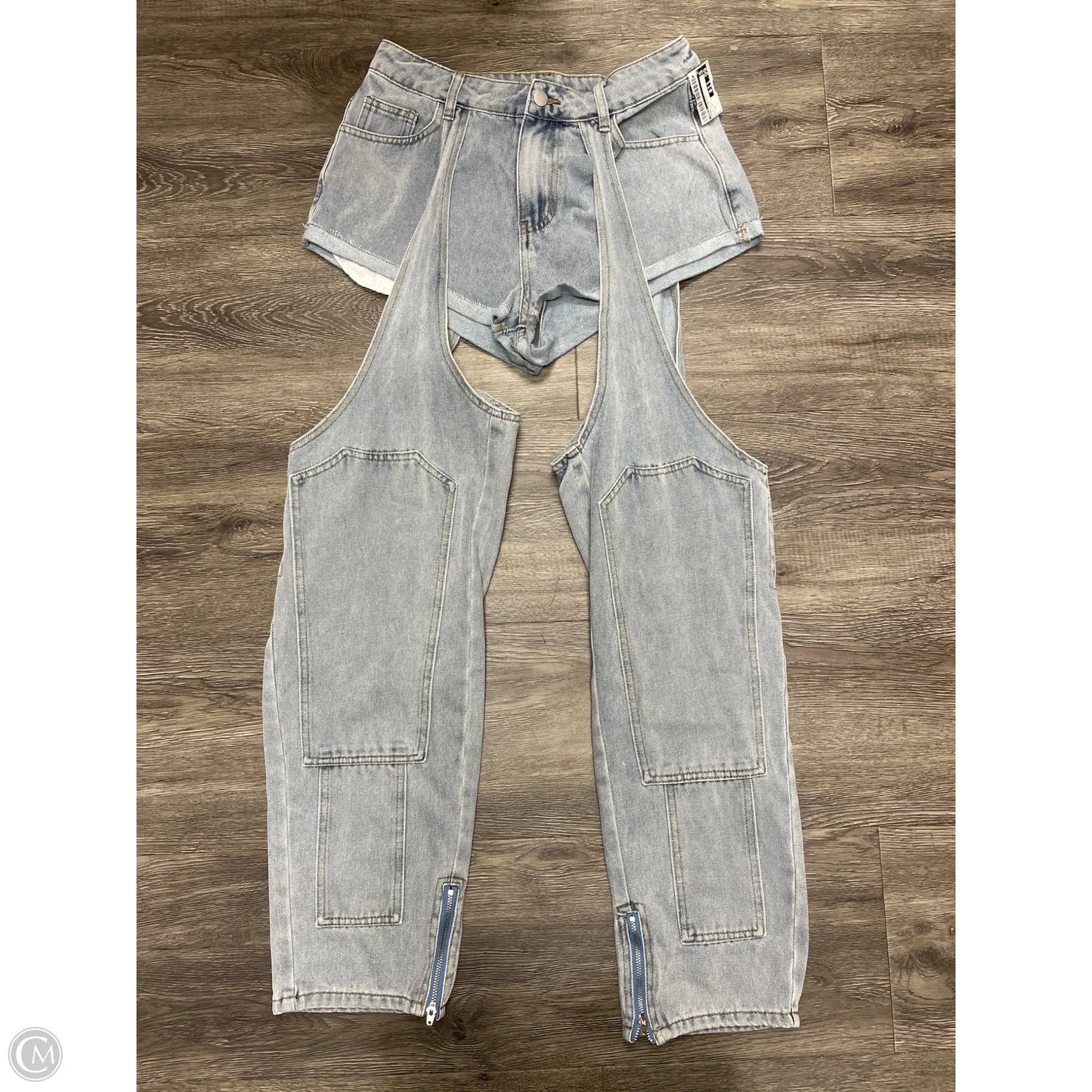 Jeans Straight By Shein In Blue Denim, Size: 2