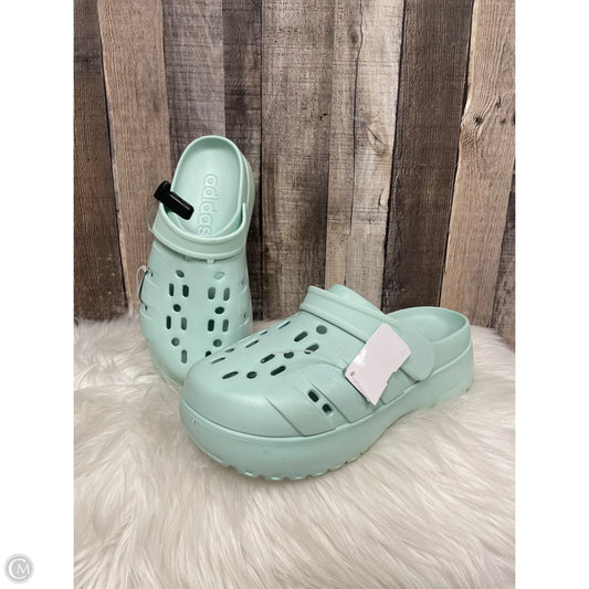 Shoes Heels Platform By Adidas In Green, Size: 11