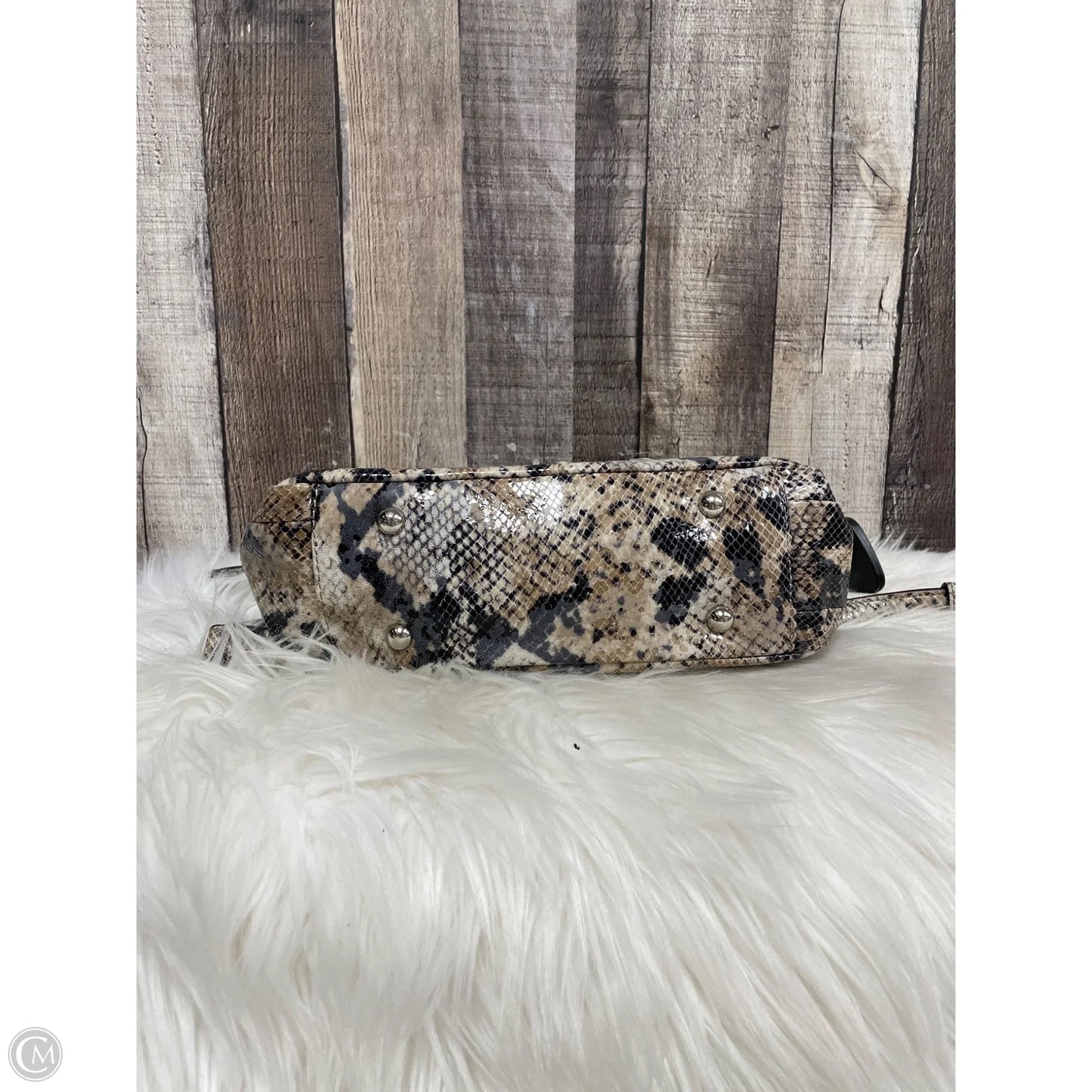 Handbag Leather By B. Makowsky, Size: Medium