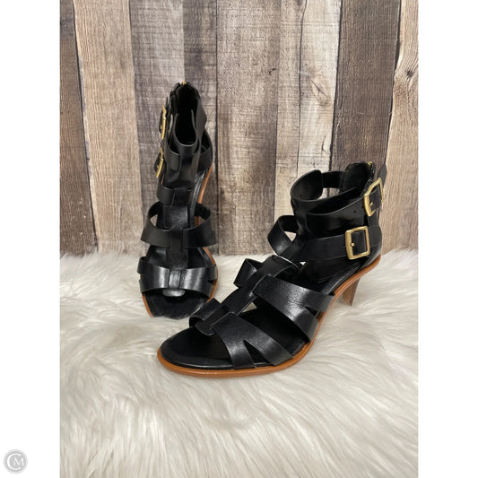 Sandals Heels Stiletto By Vince Camuto In Black, Size: 9