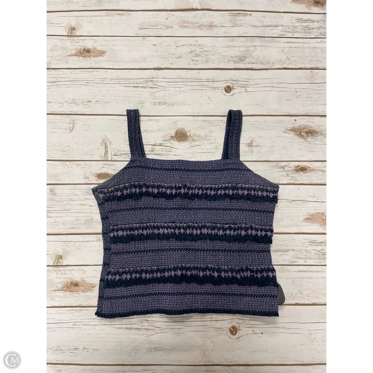 Top Sleeveless By Anthropologie In Navy, Size: S