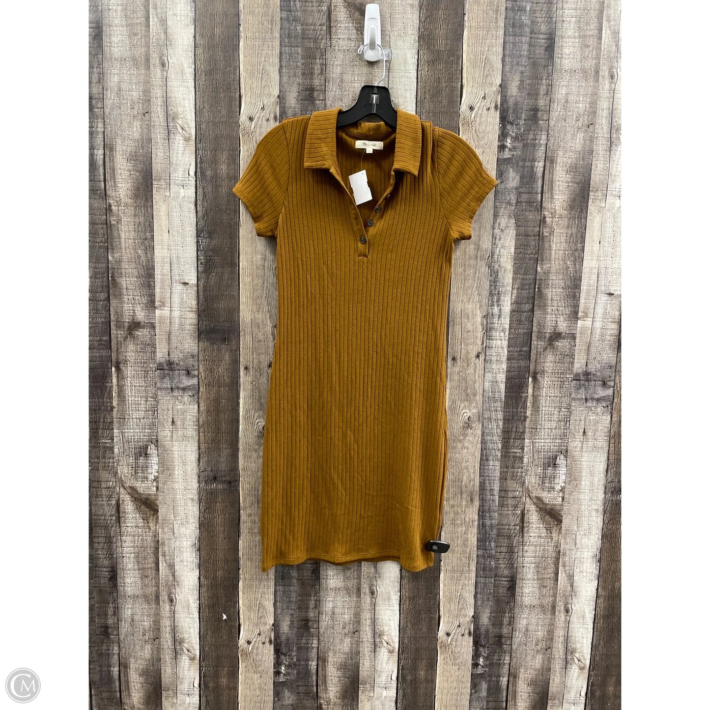 Dress Casual Midi By Madewell In Bronze, Size: S