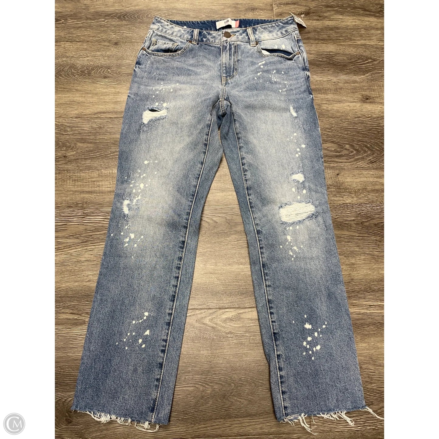 Jeans Straight By Cabi In Blue Denim, Size: 2