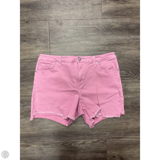 Shorts By Seven 7 In Pink Denim, Size: 14
