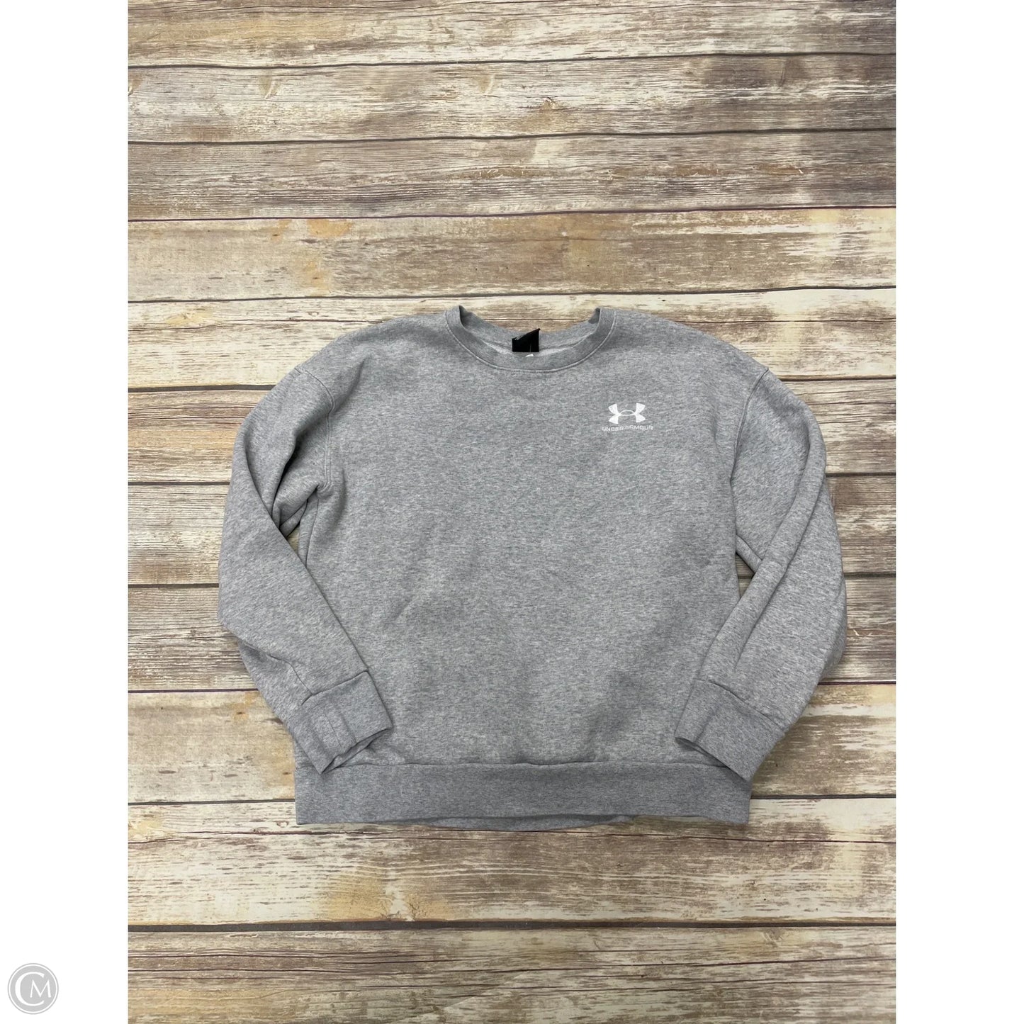 Sweatshirt Crewneck By Under Armour In Grey, Size: S