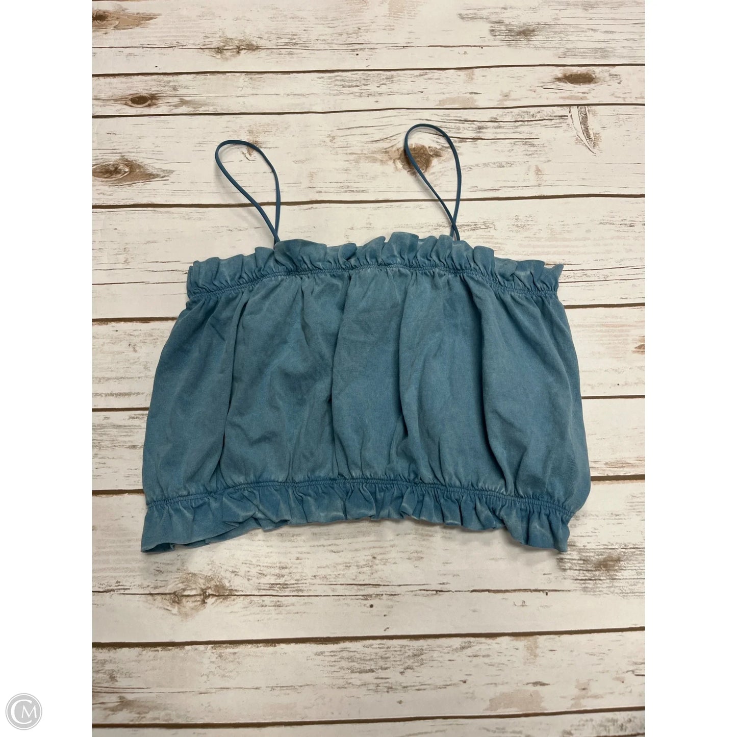 Top Sleeveless By Zara In Blue, Size: M