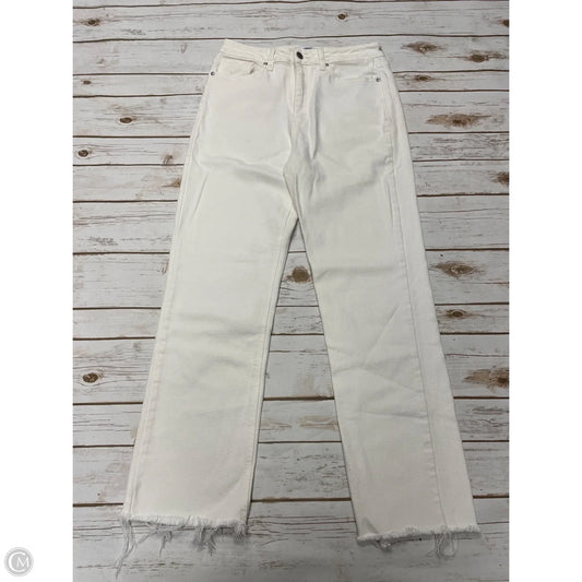 Jeans Straight By Cme In Cream Denim, Size: 8