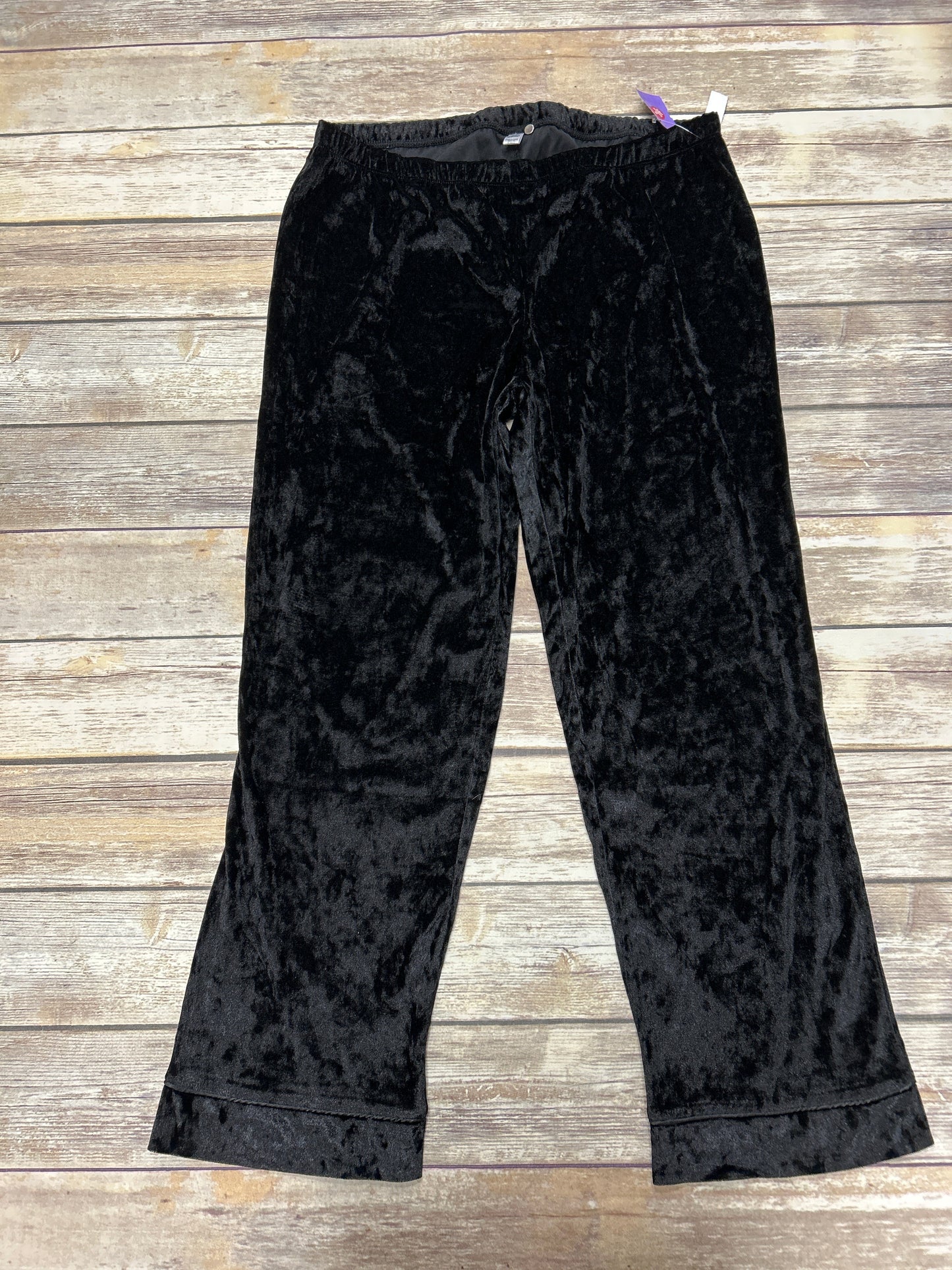 Black Pants Set 2pc Nicole By Nicole Miller, Size Xl