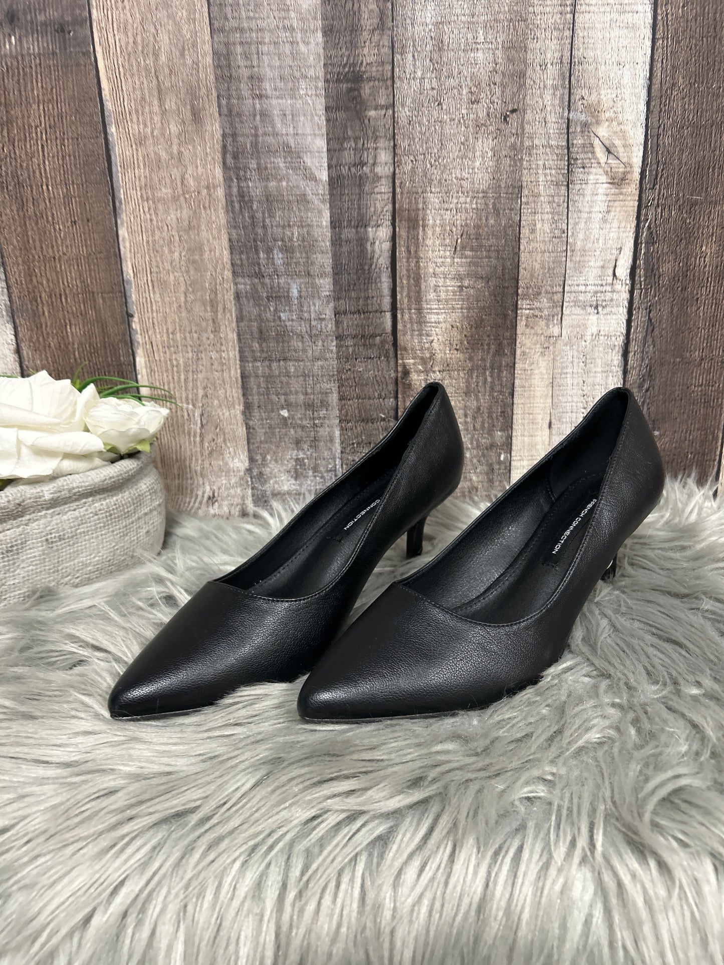 Black Shoes Heels Stiletto French Connection, Size 8.5