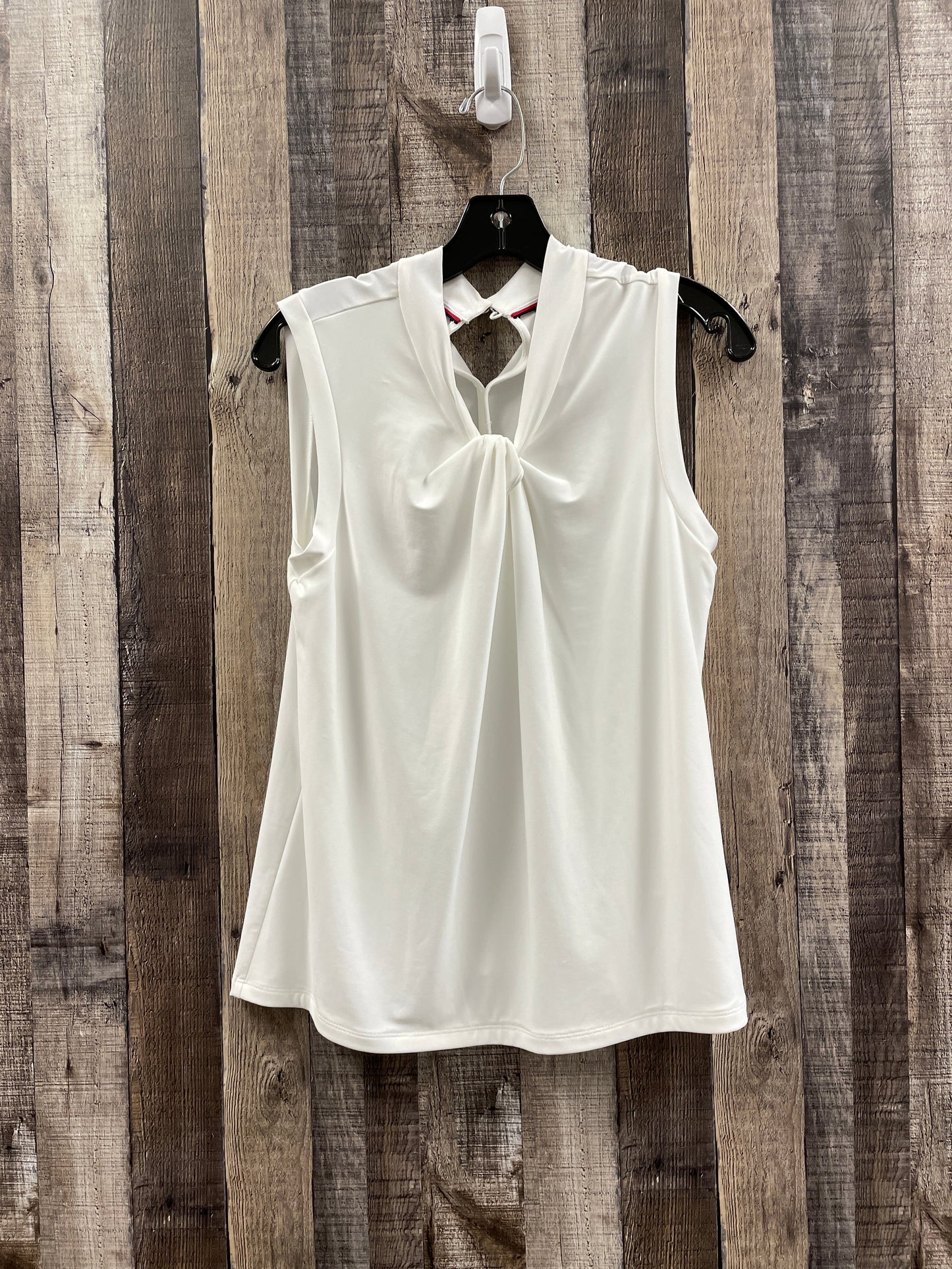 White Blouse Sleeveless Tommy Hilfiger, Size L