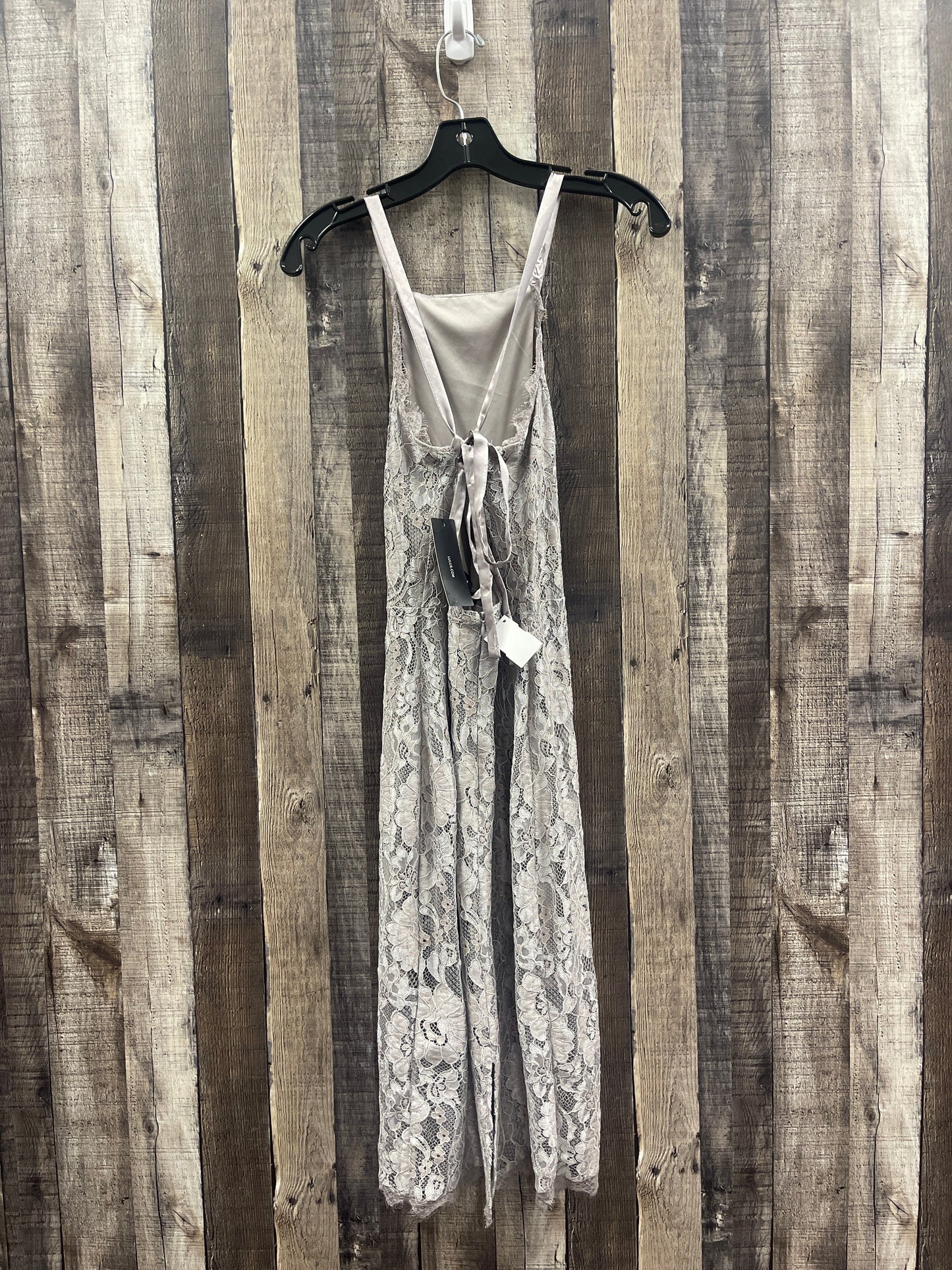 Grey Dress Party Midi Lulus, Size S