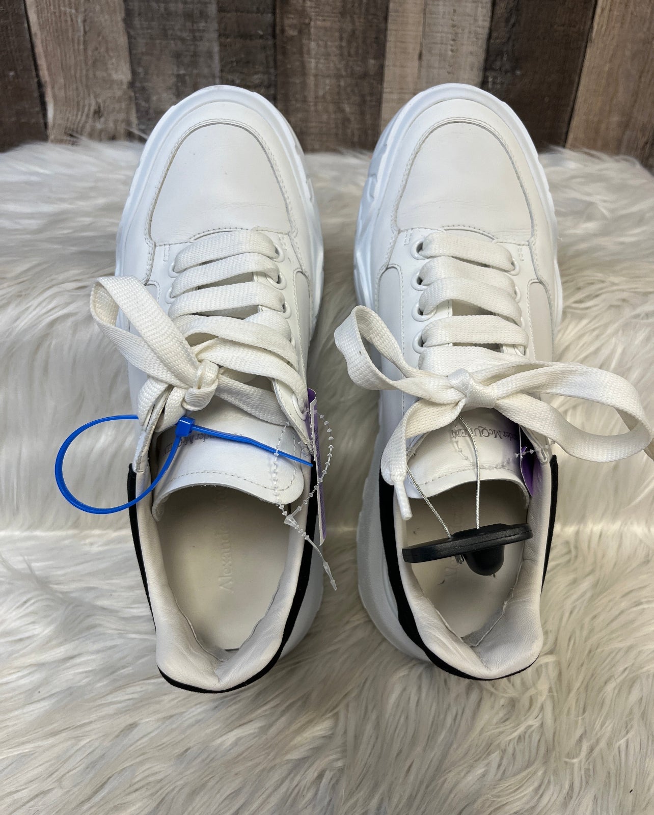 White Shoes Luxury Designer Alexander Mcqueen, Size 9