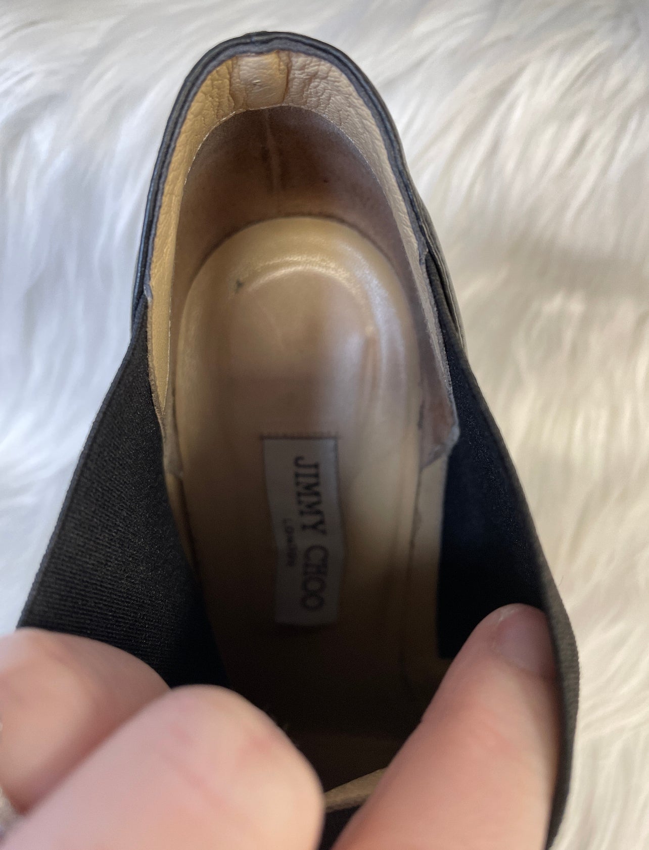 Black Shoes Luxury Designer Jimmy Choo, Size 11