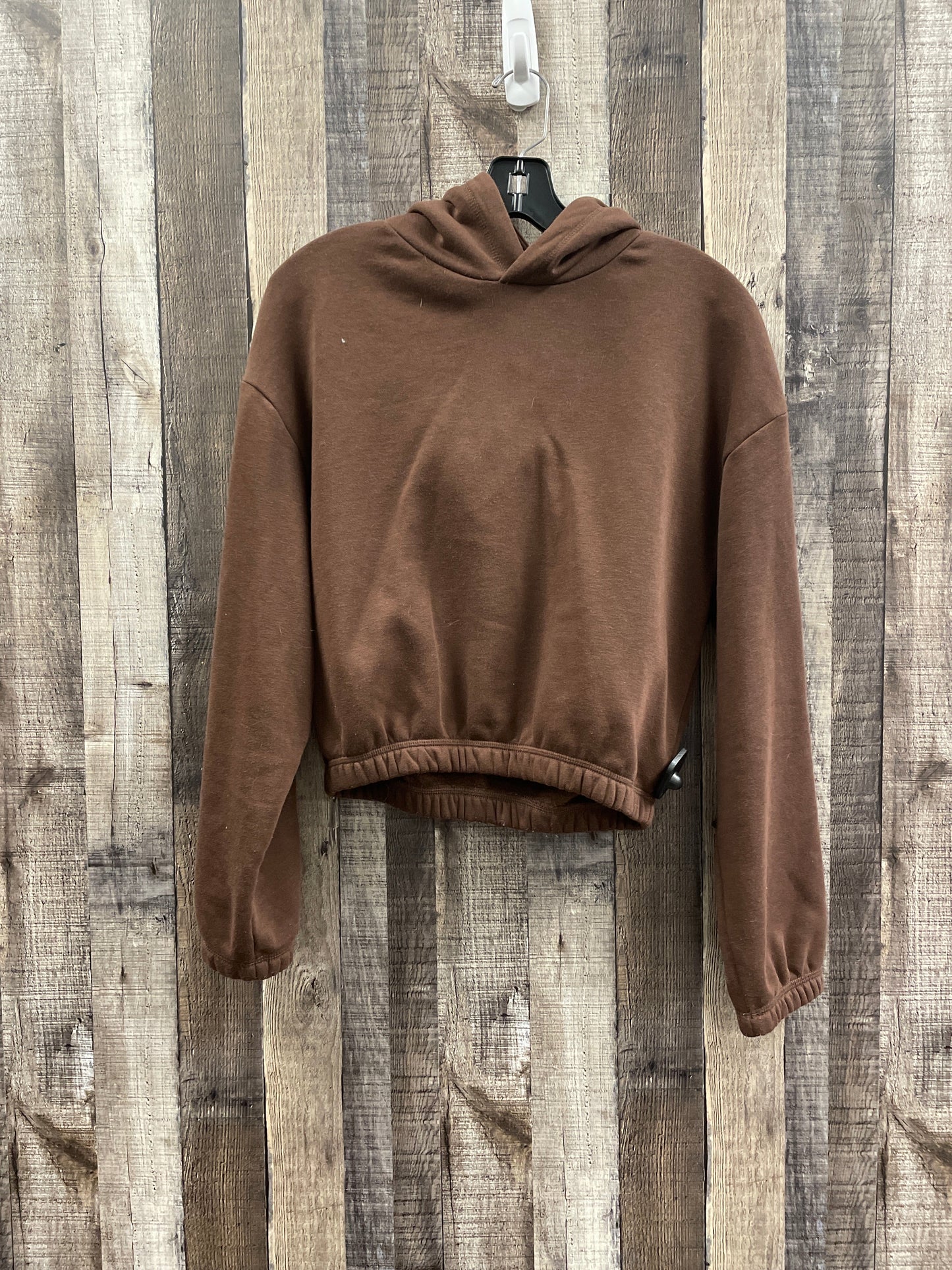 Sweatshirt Hoodie By Zara In Brown, Size: S