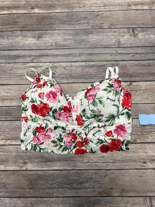 Bralette By Pink In Floral Print, Size: L