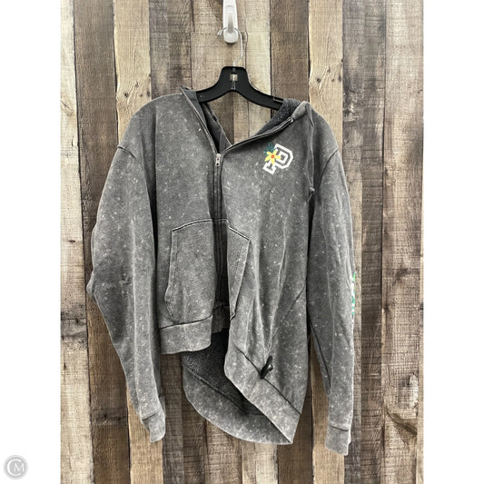 Athletic Jacket By Pink In Grey, Size: Xxl