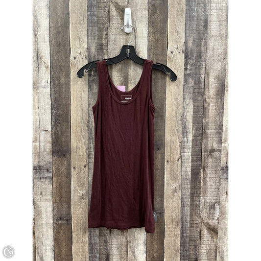 Top Sleeveless By Sonoma In Maroon, Size: Xs