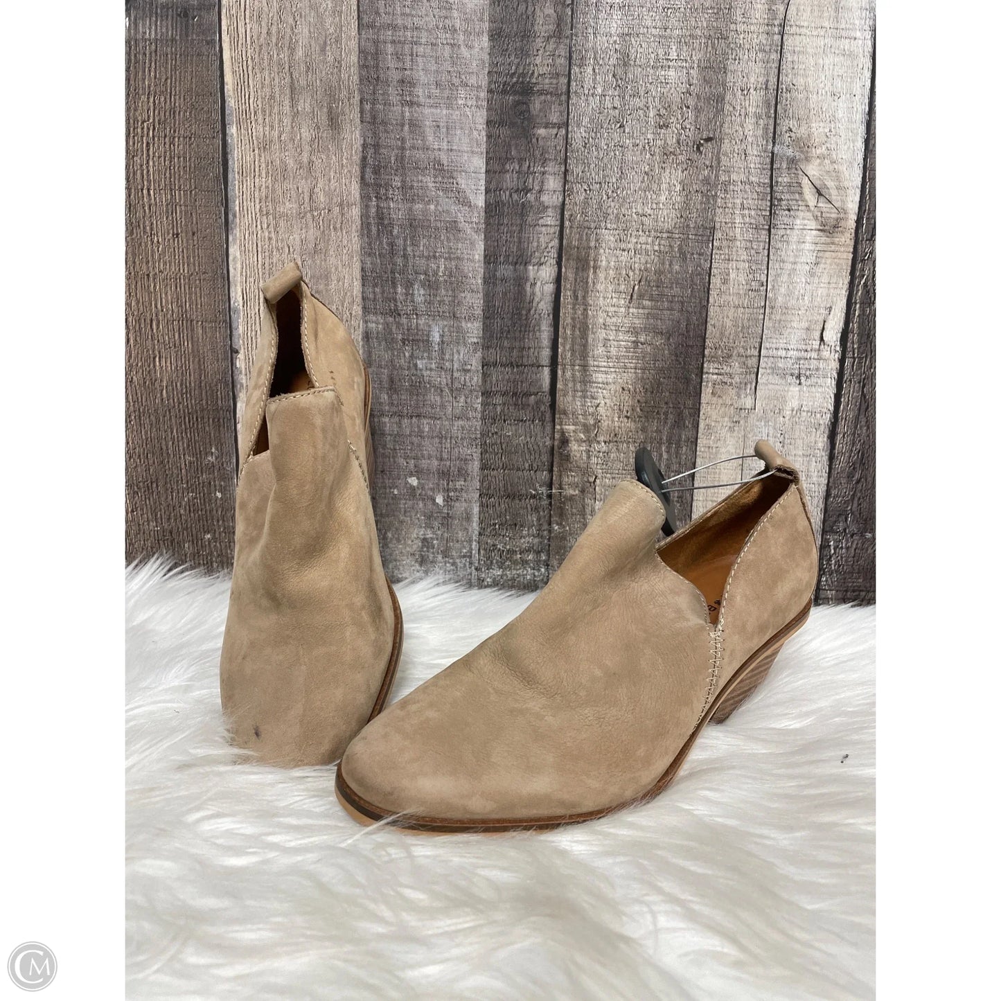 Boots Ankle Heels By Lucky Brand In Tan, Size: 6.5