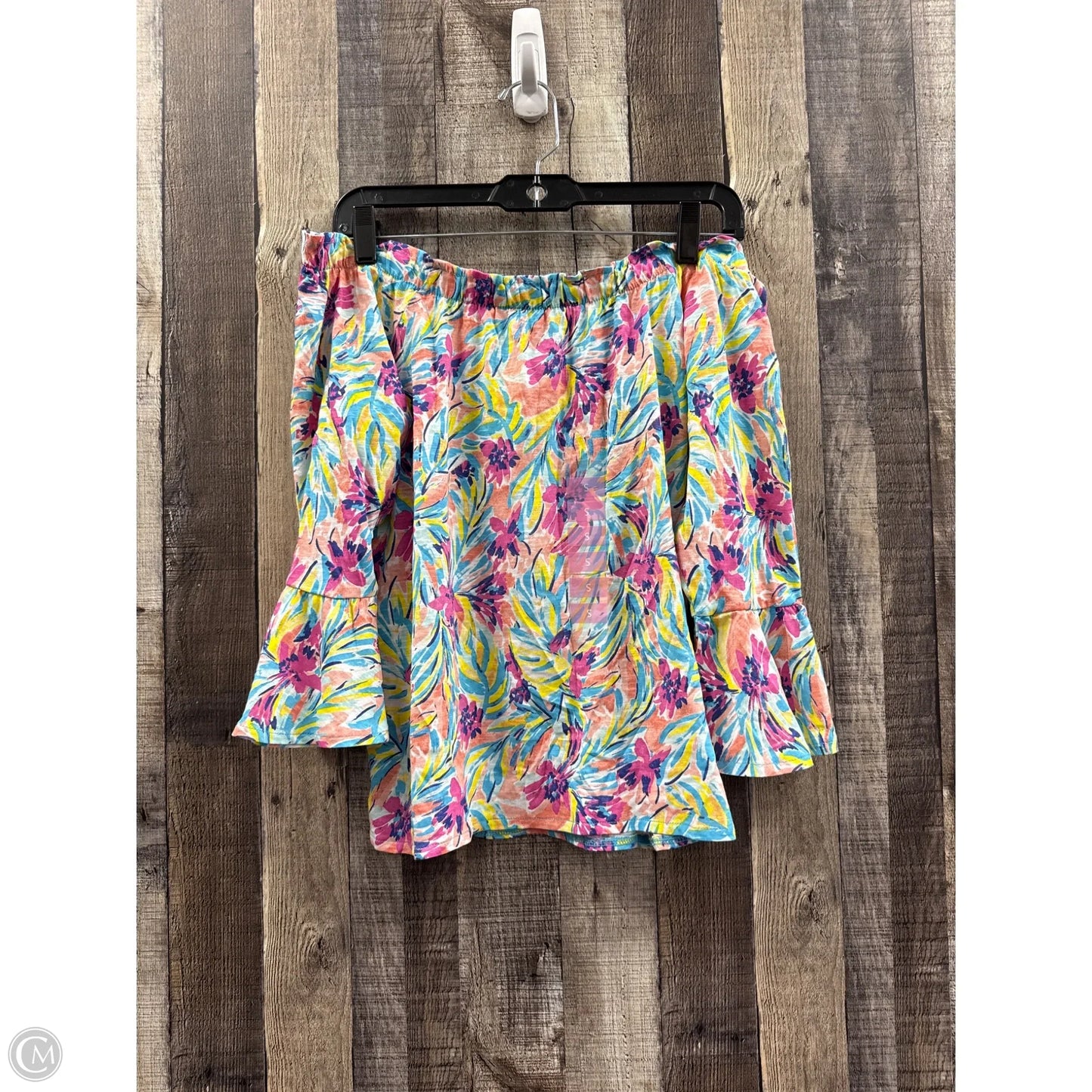 Top Long Sleeve By Cmf In Multi-colored, Size: S