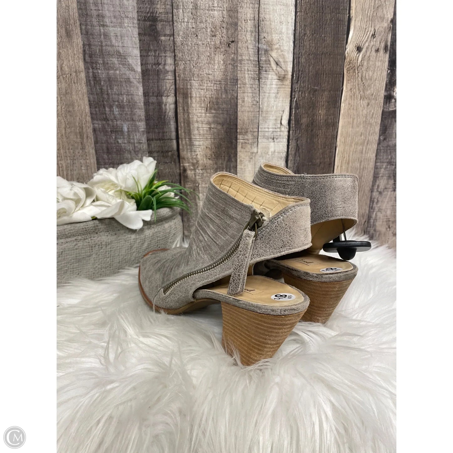 Shoes Heels Block By Paul Green In Bronze, Size: 9.5