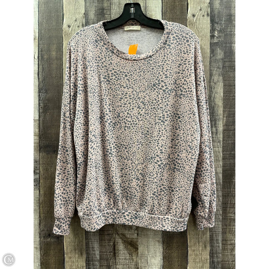 Top Long Sleeve By Cmf In Animal Print, Size: M