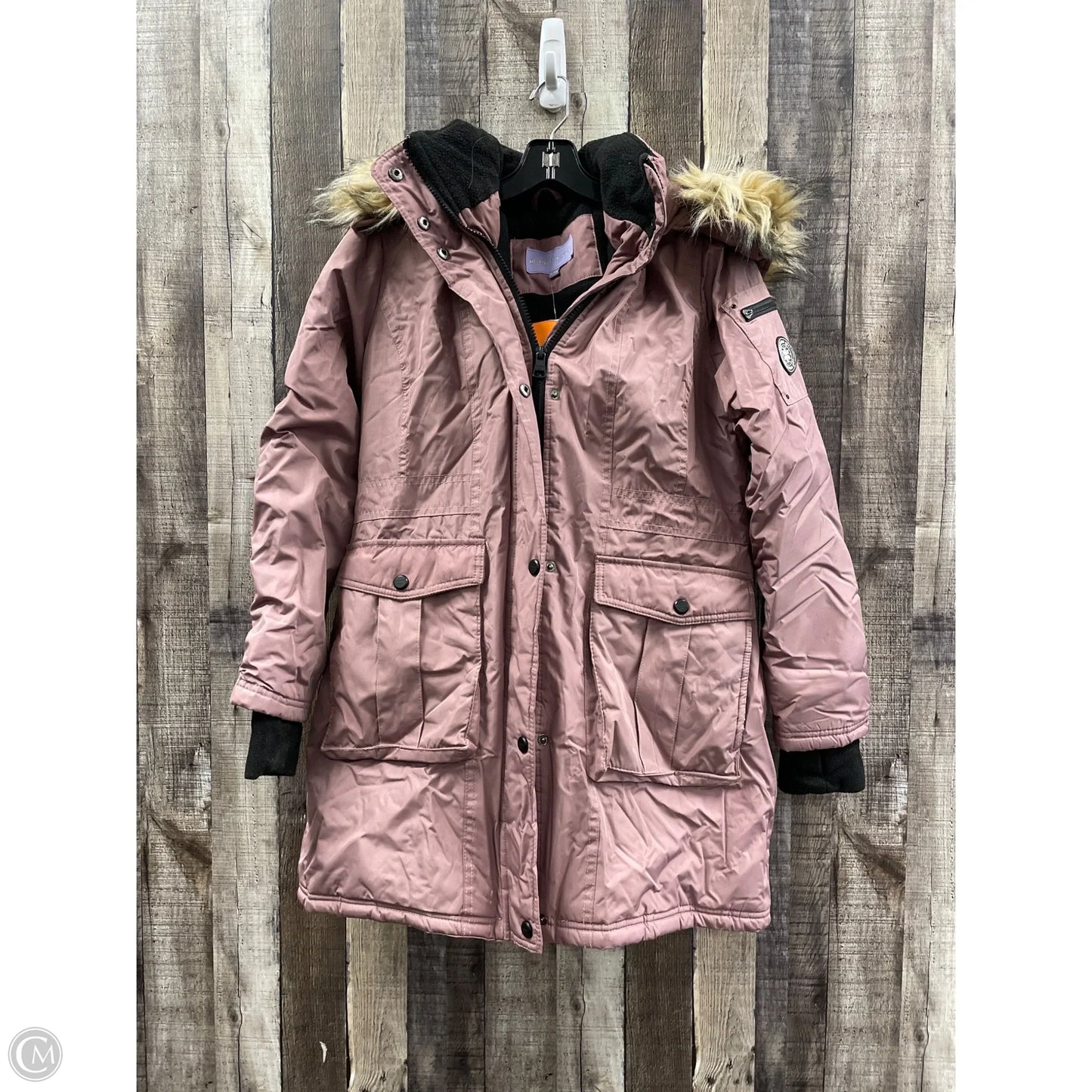 Coat Puffer & Quilted By Madden Girl In Mauve, Size: M