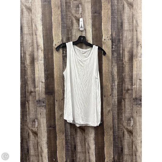 Top Sleeveless Basic By Apt 9 In White, Size: L