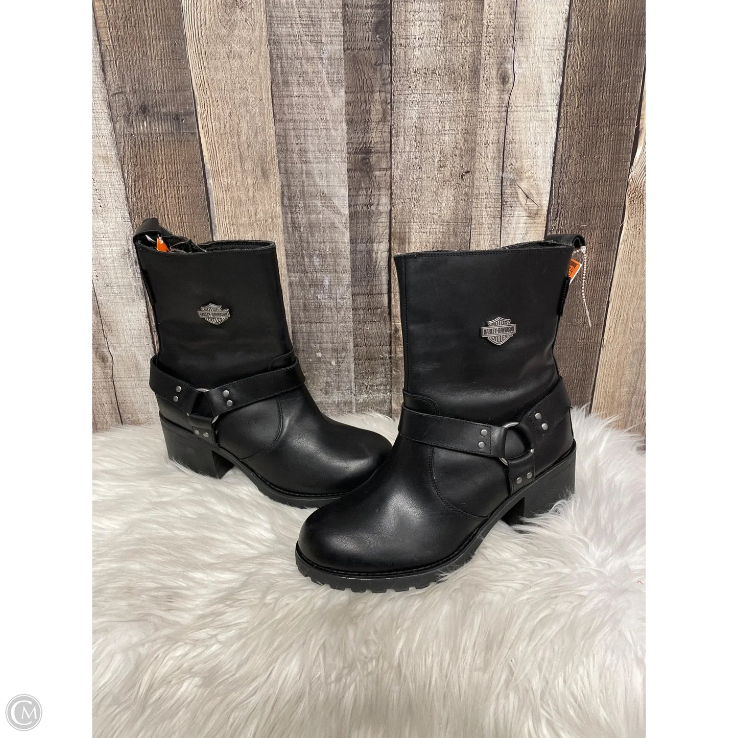 Boots Combat By Harley Davidson In Black, Size: 8.5