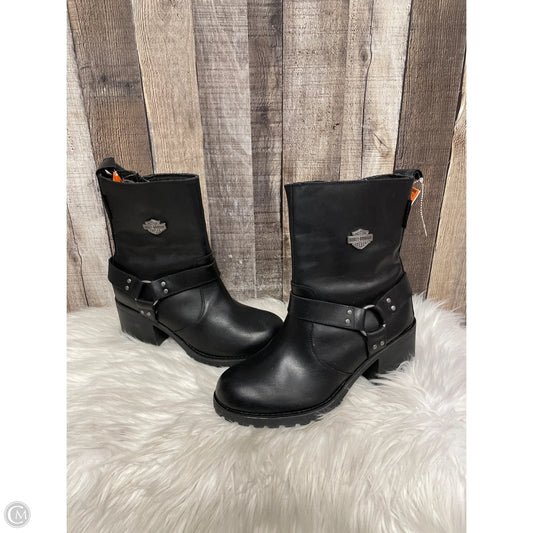 Boots Combat By Harley Davidson In Black, Size: 8.5