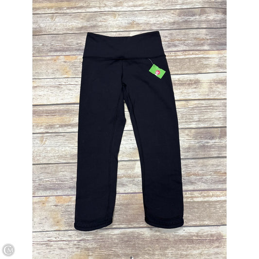 Athletic Capris By Lululemon In Black, Size: 6