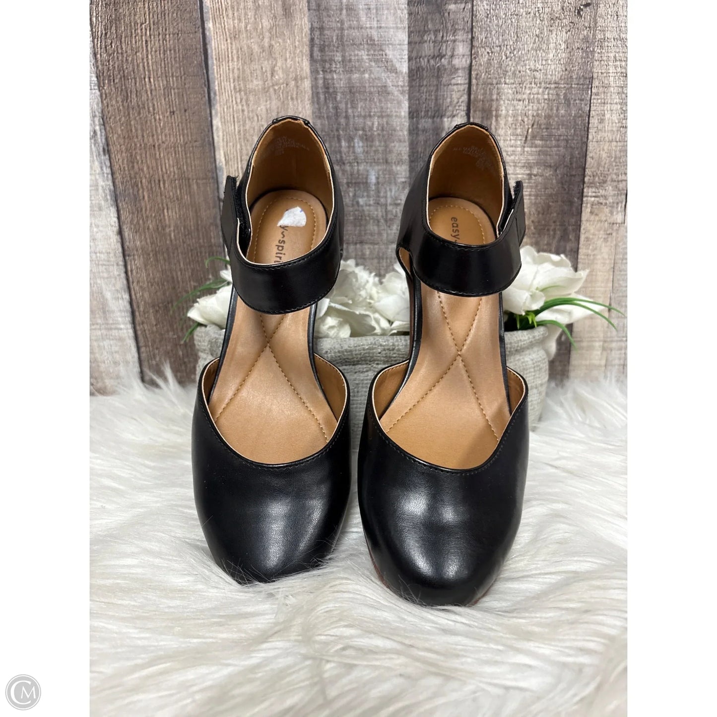 Shoes Heels Kitten By Easy Spirit In Black, Size: 7.5