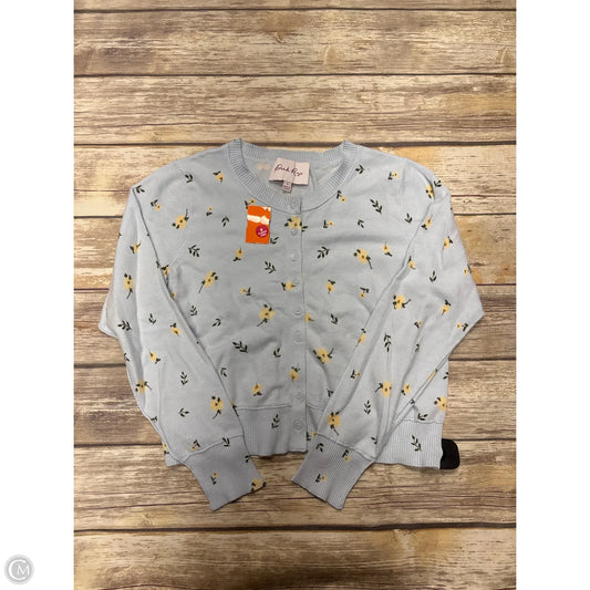 Cardigan By Pink Rose In Blue, Size: S