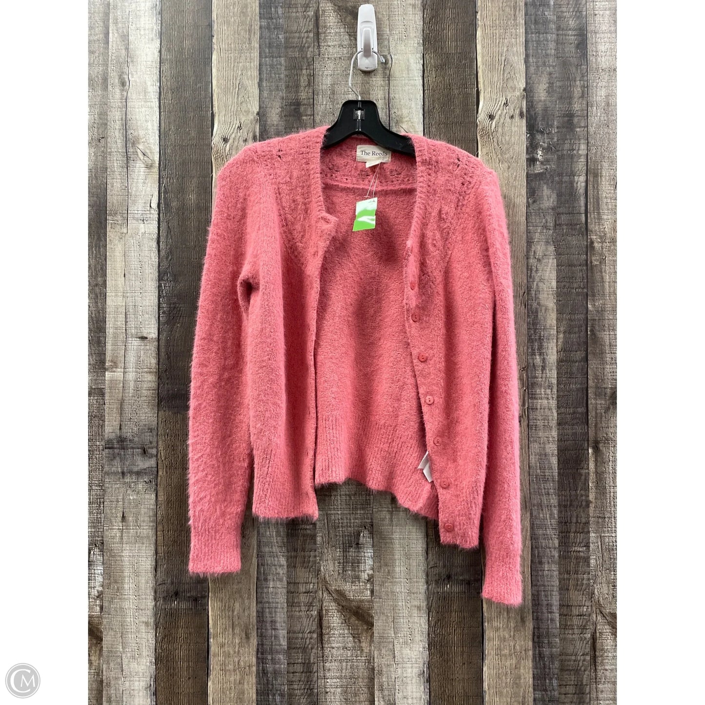 Sweater Cardigan By The Reeds In Pink, Size: S