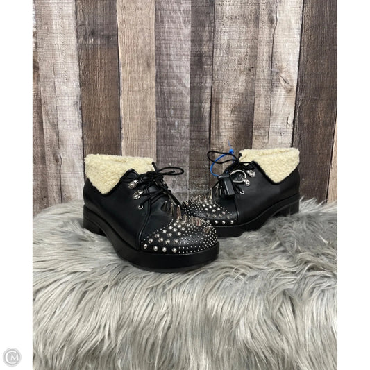 Shoes Luxury Designer By Gucci In Black, Size: 9.5