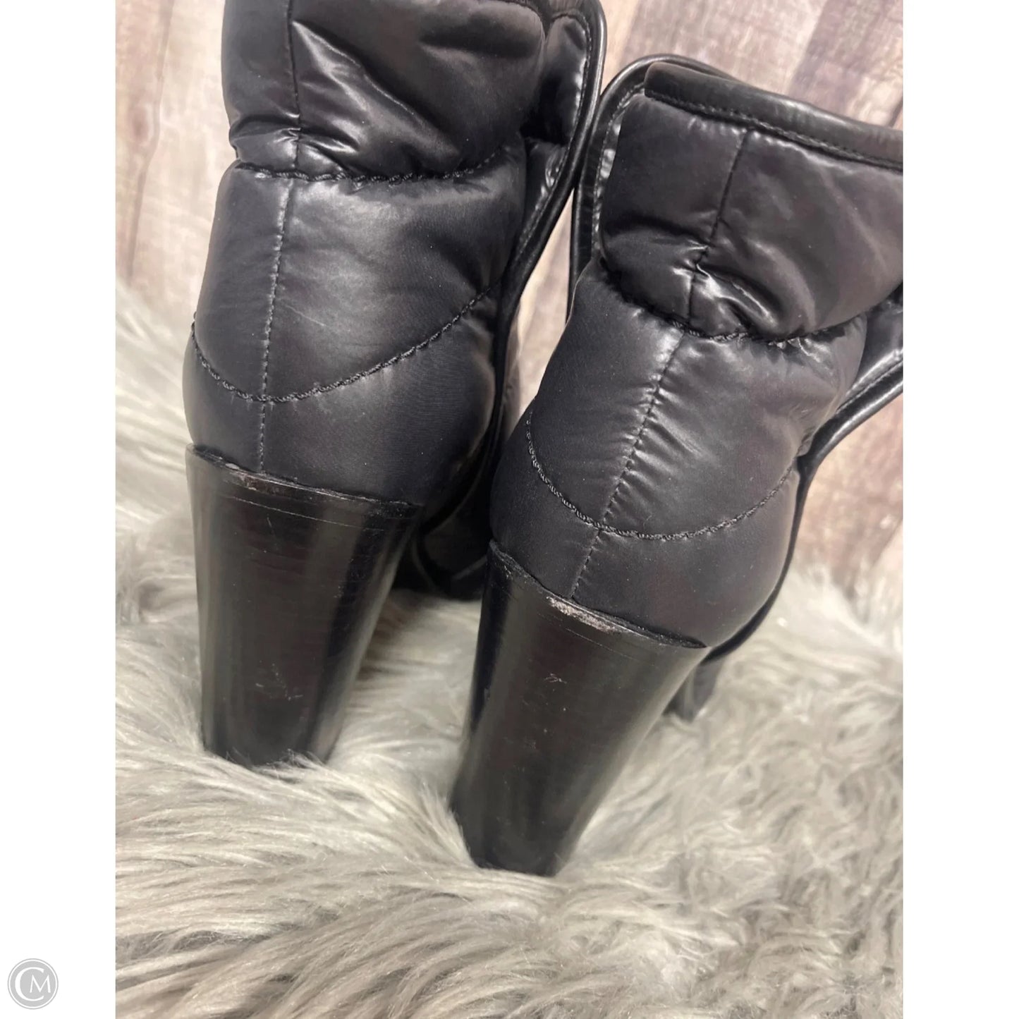 Boots Luxury Designer By Chanel In Black, Size: 6