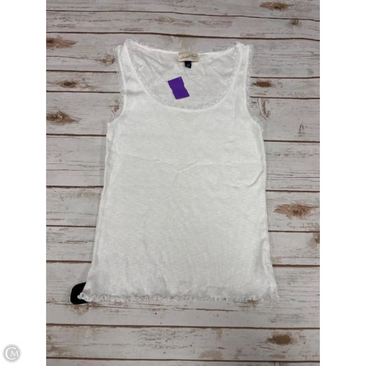 Top Sleeveless Basic By Universal Thread In White, Size: L