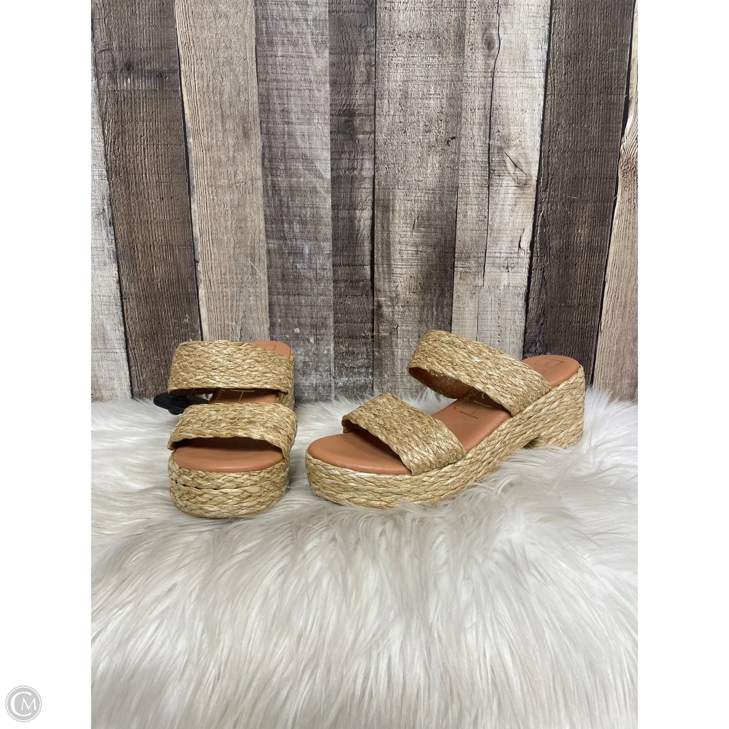 Sandals Heels Wedge By Matisse In Tan, Size: 9
