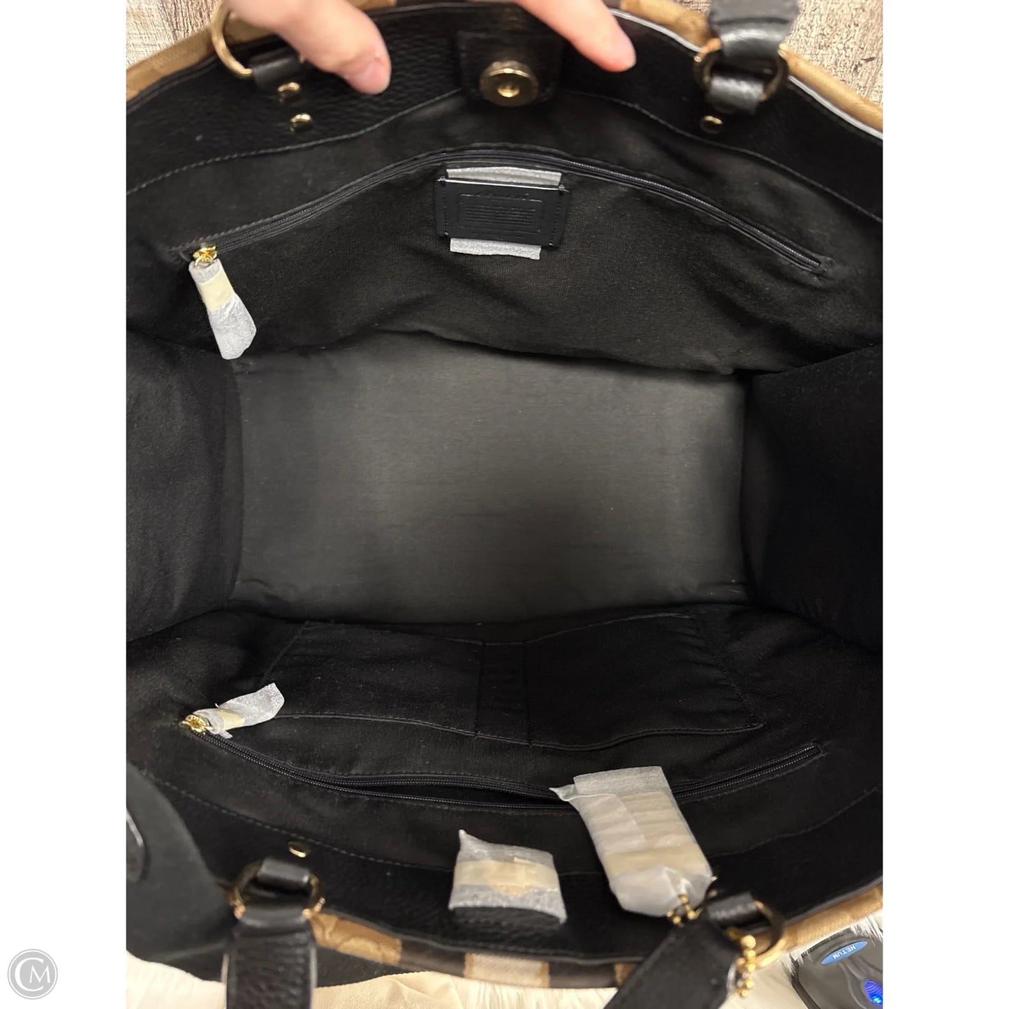 Tote Designer By Coach, Size: Large