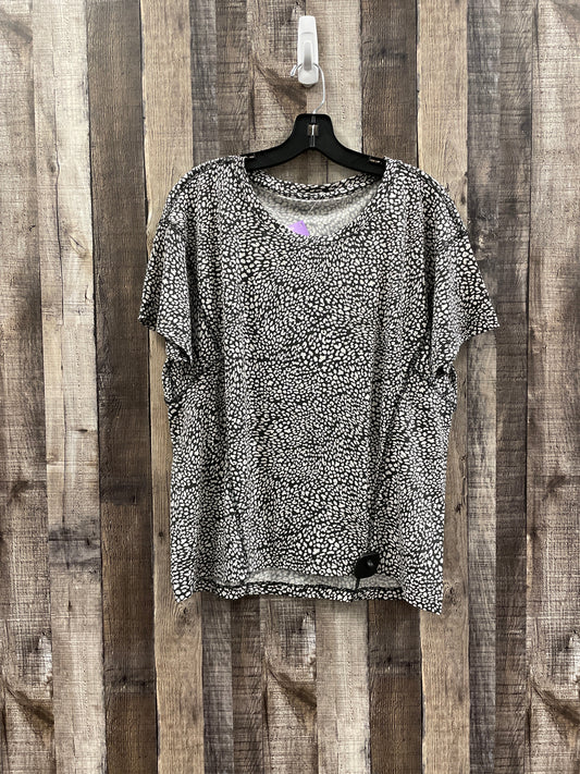 Black & White Top Short Sleeve Lou And Grey, Size M